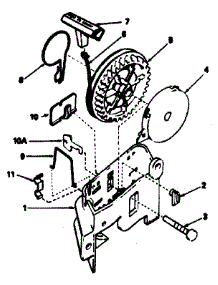 Rewind Starter No. 590531 parts for Craftsman Lawn & Garden Engine 143384492 from AppliancePartsPros.com