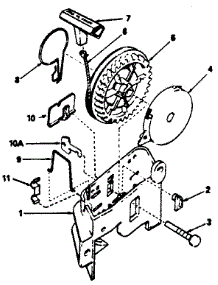 Rewind Starter No. 590531 parts for Craftsman Lawn & Garden Engine 143384512 from AppliancePartsPros.com