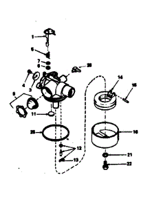 Carburetor No. 632387 parts for Craftsman Lawn & Garden Engine 143384572 from AppliancePartsPros.com