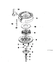 Rewind Starter No. 590621 parts for Craftsman Lawn & Garden Engine 143385012 from AppliancePartsPros.com