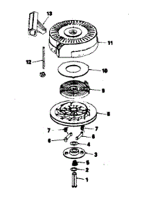 Rewind Starter No. 590621 parts for Craftsman Lawn & Garden Engine 143385022 from AppliancePartsPros.com