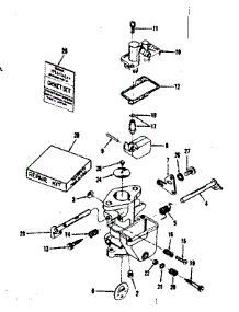 Carburetor parts for Craftsman Lawn & Garden Engine 14340250 from AppliancePartsPros.com