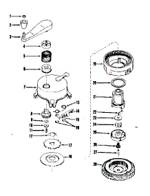 Ratchet Self Starter parts for Craftsman Lawn & Garden Engine 14340250 from AppliancePartsPros.com
