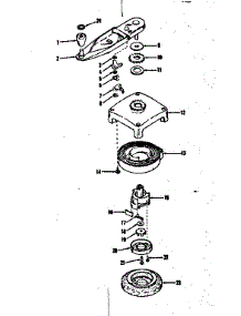 Self Starter No. 29295 parts for Craftsman Lawn & Garden Engine 14340300 from AppliancePartsPros.com