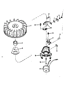 Magneto (Wico Fw-2617) parts for Craftsman Lawn & Garden Engine 14340350 from AppliancePartsPros.com