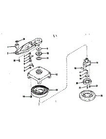 Self Starter No. 29362 parts for Craftsman Lawn & Garden Engine 14340350 from AppliancePartsPros.com