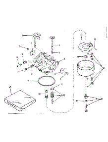 Carburetor No. 29329 (Lmg-138) parts for Craftsman Lawn & Garden Engine 14340500 from AppliancePartsPros.com