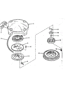 Rewind Starter No. 28319 parts for Craftsman Lawn & Garden Engine 14340501 from AppliancePartsPros.com