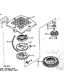 Rewind Starter parts for Craftsman Lawn & Garden Engine 14340600 from AppliancePartsPros.com