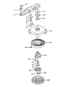 Self Starter No. 29295 parts for Craftsman Lawn & Garden Engine 14341300 from AppliancePartsPros.com