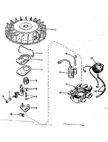 Magneto (Phelon F-3220-G) parts for Craftsman Lawn & Garden Engine 14341302 from AppliancePartsPros.com