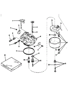 Carburetor No. 29168(Lmg-132) parts for Craftsman Lawn & Garden Engine 14341351 from AppliancePartsPros.com