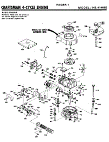 Craftsman 4-Cycle Engine parts for Craftsman Lawn & Garden Engine 143414692 from AppliancePartsPros.com