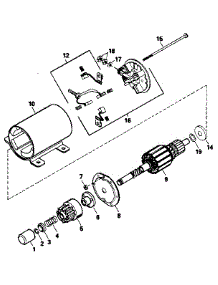 Starter Motor No. 35763A parts for Craftsman Lawn & Garden Engine 143416012 from AppliancePartsPros.com