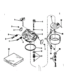 No. 28626 Carburetor parts for Craftsman Lawn & Garden Engine 14342203 from AppliancePartsPros.com