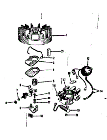 No. 27943 Magneto parts for Craftsman Lawn & Garden Engine 14342205 from AppliancePartsPros.com