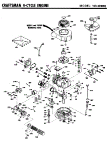 Replacement Parts parts for Craftsman Lawn & Garden Engine 143424062 from AppliancePartsPros.com