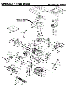 Replacement Parts parts for Craftsman Lawn & Garden Engine 143424152 from AppliancePartsPros.com