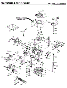 Replacement Parts parts for Craftsman Lawn & Garden Engine 143424312 from AppliancePartsPros.com