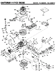 Craftsman 4-Cycle Engine parts for Craftsman Lawn & Garden Engine 143426012 from AppliancePartsPros.com