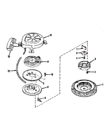Rewind Starter No. 27649 parts for Craftsman Lawn & Garden Engine 14343004 from AppliancePartsPros.com