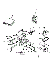 Carburetor No. 29349 parts for Craftsman Lawn & Garden Engine 14343250 from AppliancePartsPros.com