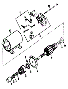 Starter Motor No. 35763A parts for Craftsman Lawn & Garden Engine 143436042 from AppliancePartsPros.com