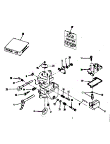 Carburetor No. 29349 parts for Craftsman Lawn & Garden Engine 14344400 from AppliancePartsPros.com
