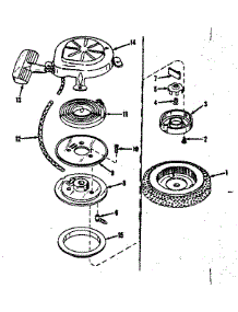 Starter No. 30399 parts for Craftsman Lawn & Garden Engine 14344400 from AppliancePartsPros.com