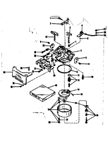 Carburetor And Speed Control parts for Craftsman Lawn & Garden Engine 14350020 from AppliancePartsPros.com