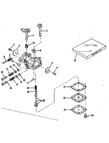 Carburetor No. 29780 (Power Products #0234-02) parts for Craftsman Lawn & Garden Engine 143501021 from AppliancePartsPros.com