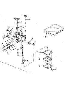 Carburetor No. 29780 (Power Products #0234-02) parts for Craftsman Lawn & Garden Engine 143501041 from AppliancePartsPros.com