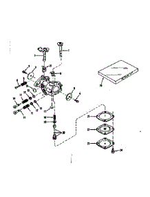 Carburetor No. 29780 parts for Craftsman Lawn & Garden Engine 143501111 from AppliancePartsPros.com