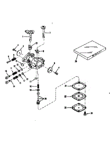 Carburetor No. 29780 parts for Craftsman Lawn & Garden Engine 143501141 from AppliancePartsPros.com