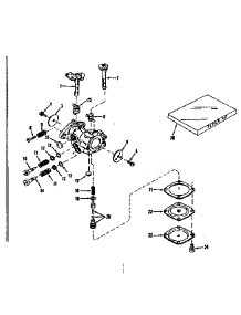 Carburetor No. 29780 parts for Craftsman Lawn & Garden Engine 143501151 from AppliancePartsPros.com