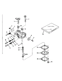 Carburetor No. 29780 parts for Craftsman Lawn & Garden Engine 143501181 from AppliancePartsPros.com