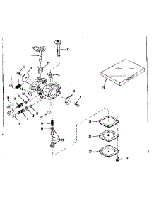 Carburetor No. 29780 parts for Craftsman Lawn & Garden Engine 143501190 from AppliancePartsPros.com
