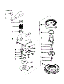 Ratchet Self Starter No. 29711 parts for Craftsman Lawn & Garden Engine 143501231 from AppliancePartsPros.com