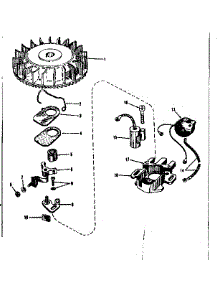 Magneto No. 30362 parts for Craftsman Lawn & Garden Engine 143501251 from AppliancePartsPros.com