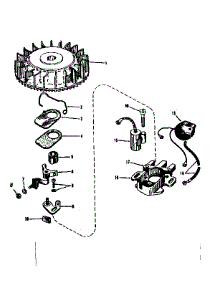 Magneto No. 30362 parts for Craftsman Lawn & Garden Engine 143501261 from AppliancePartsPros.com