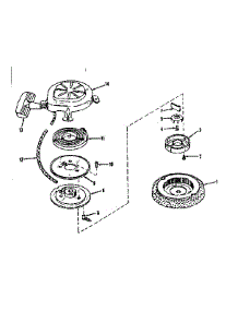 Rewind Starter No. 29224 parts for Craftsman Lawn & Garden Engine 143501271 from AppliancePartsPros.com