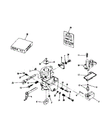 Carburetor No. 29349 (Tillotson No. E-7A) parts for Craftsman Lawn & Garden Engine 143502021 from AppliancePartsPros.com