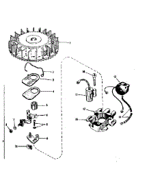 Magneto No. 30362 (Phelon F-3220-M3) parts for Craftsman Lawn & Garden Engine 143502041 from AppliancePartsPros.com
