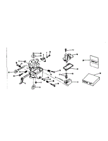 Carburetor No. 29349 parts for Craftsman Lawn & Garden Engine 143502041 from AppliancePartsPros.com