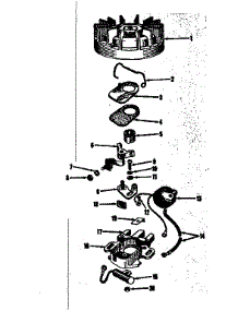 Magneto No. 27986 parts for Craftsman Lawn & Garden Engine 14350231 from AppliancePartsPros.com