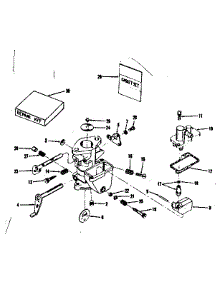 Carburetor No. 29349 parts for Craftsman Lawn & Garden Engine 14350251 from AppliancePartsPros.com