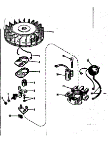 Magneto (Phelon F-3220-G) parts for Craftsman Lawn & Garden Engine 14350301 from AppliancePartsPros.com