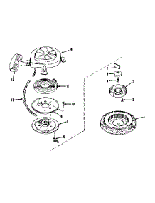 Starter No. 29224 parts for Craftsman Lawn & Garden Engine 14350301 from AppliancePartsPros.com
