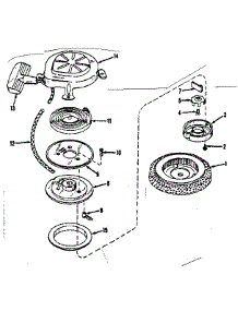 Starter No. 29224 parts for Craftsman Lawn & Garden Engine 14350400 from AppliancePartsPros.com