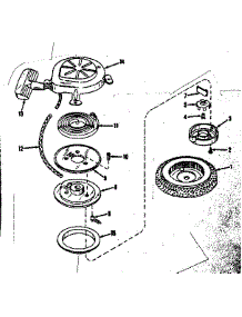 Starter No. 30399 parts for Craftsman Lawn & Garden Engine 14350401 from AppliancePartsPros.com
